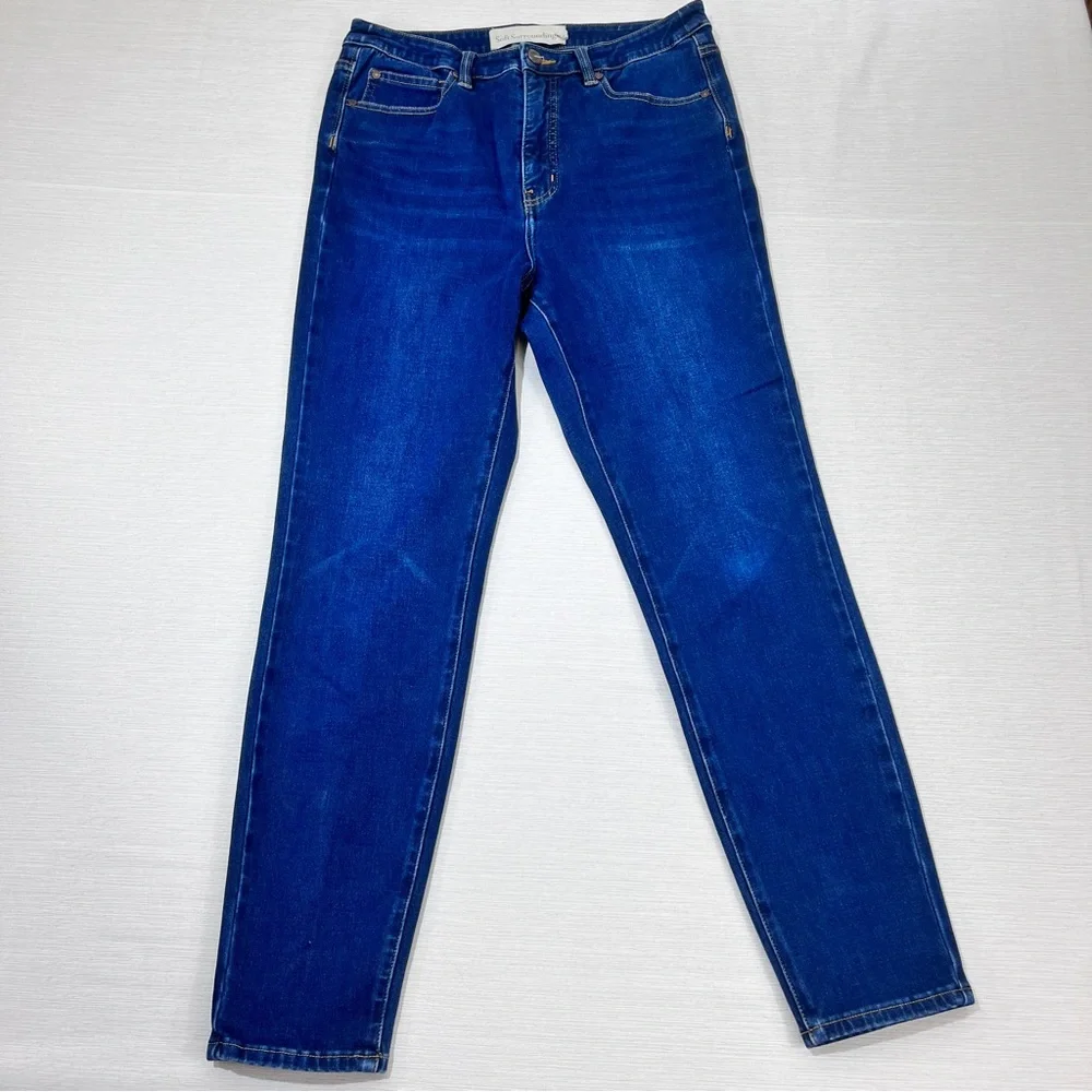 SOFT SURROUNDINGS High Rise Slim Jeans Sz 12